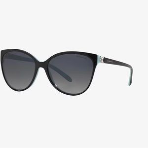 Tiffany & Co. Cat-eye Black on Tiffany Blue Polarized sunglasses - rare find
